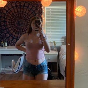 pink tilly’s crop top